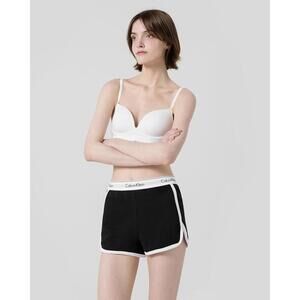 Calvin Klein Modern Gravity Band Casual Shorts Women’s Size S Black White Trim